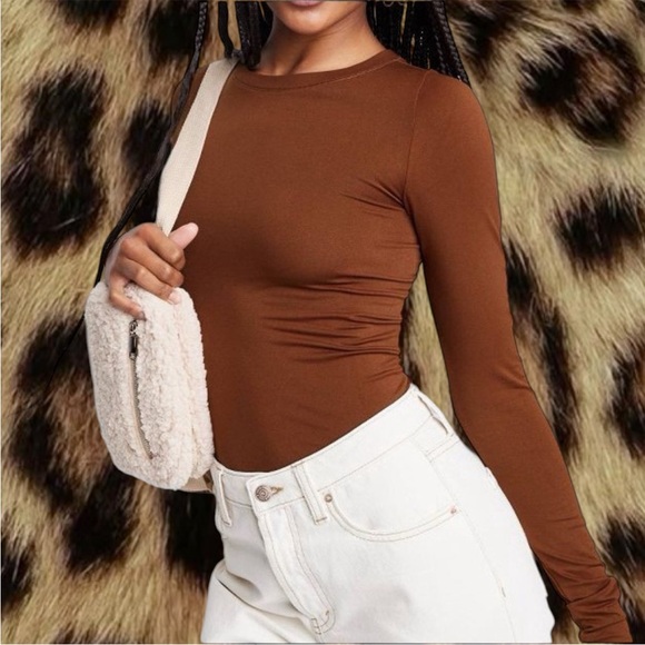 WILD FABLE Brown Long Sleeve - Picture 1 of 6